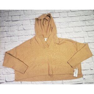 Flirtitude Active Boxy Oversized Cropped Hoodie Jrs Medium Pumpkin Ale